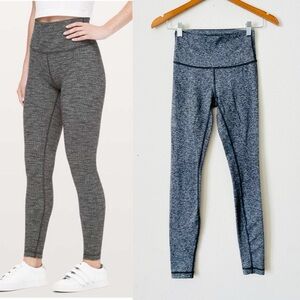 Lululemon SIZE 4 Wunder Under gray high rise leggings